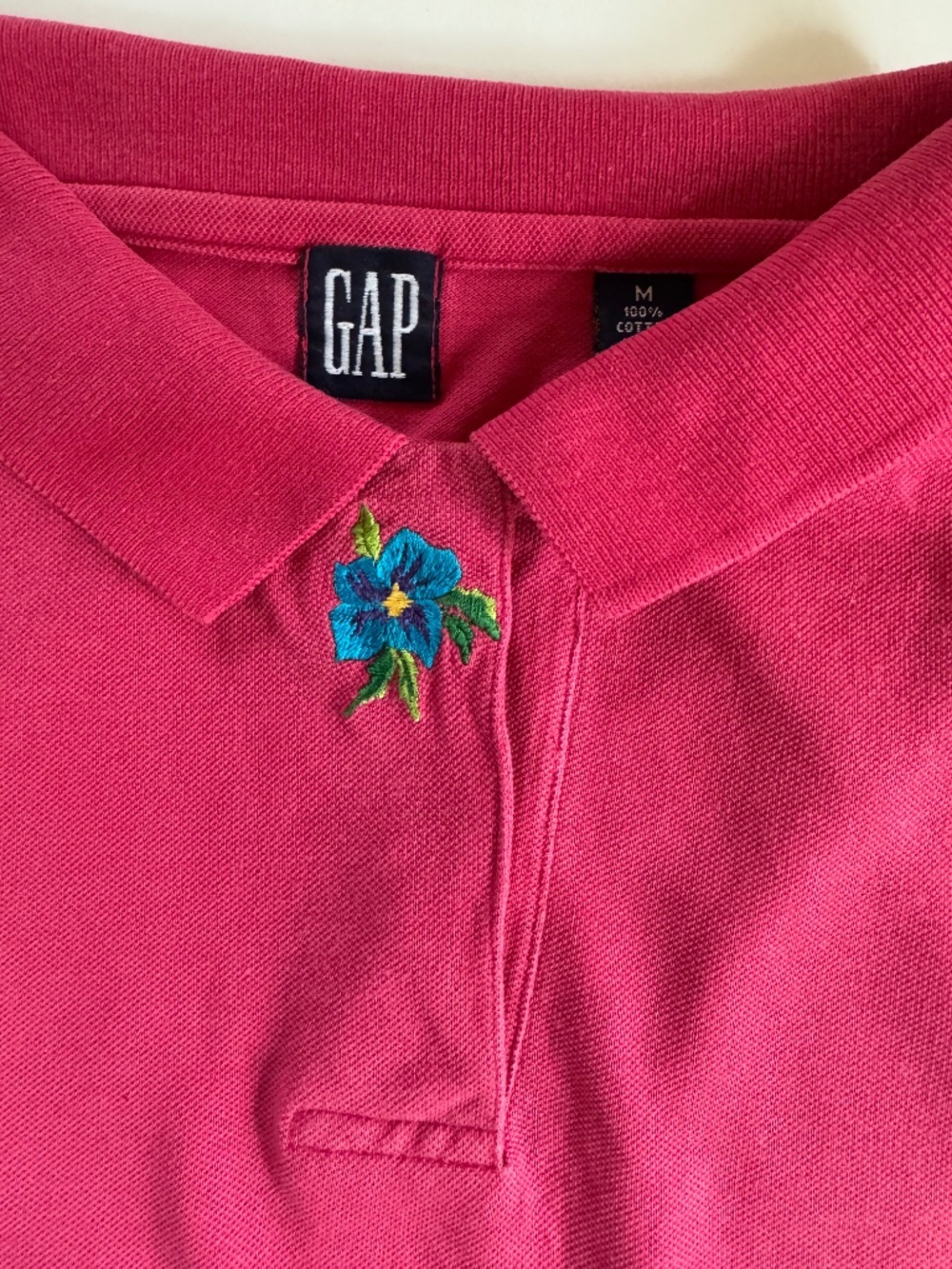 Vintage 1980s GAP Polo Shirt Women's (Sz Med)